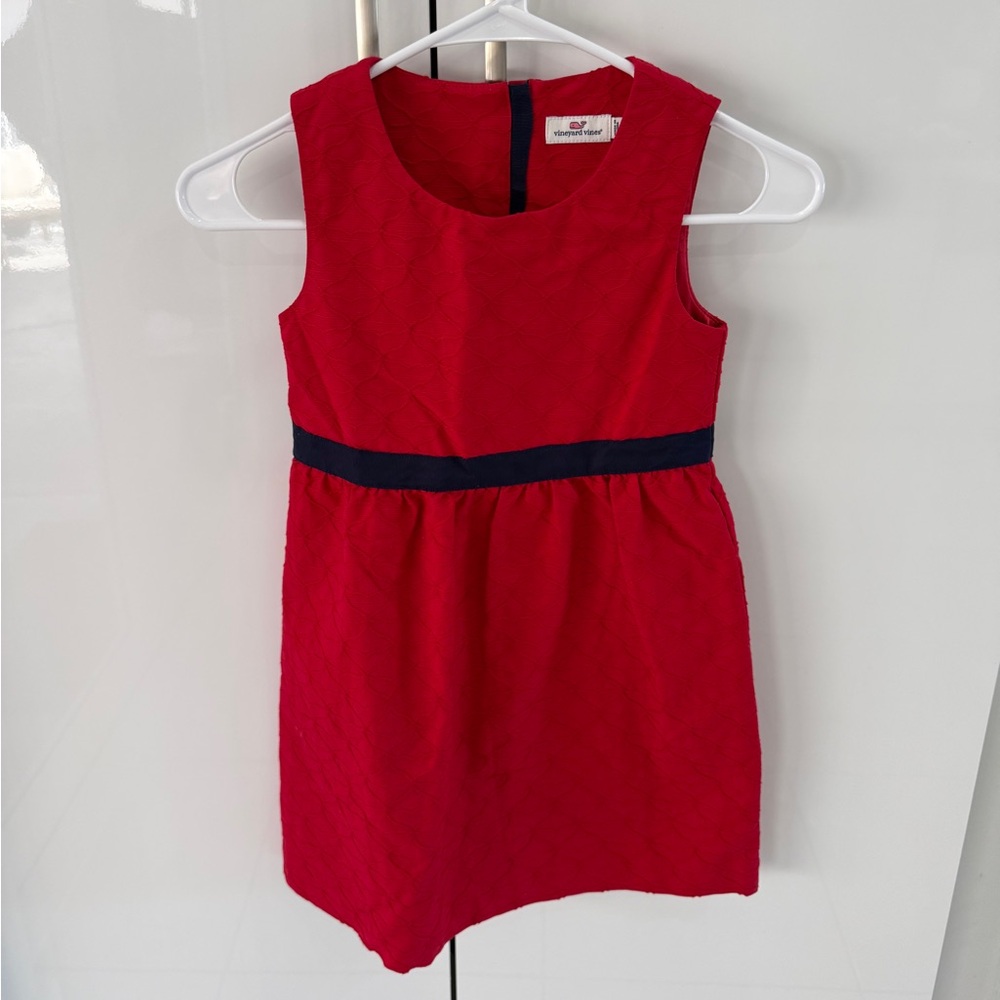 Vineyard Vines Red Sleeveless Kids Dress
